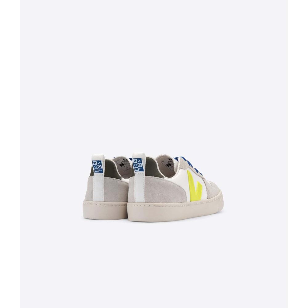 Veja V-10 BONTON Kids' Sneakers White/Blue | CA 839YXF